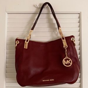 Michael Kors Pebbled Leather Brooke Handbag